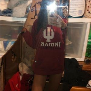 oversized size small IU hoodie